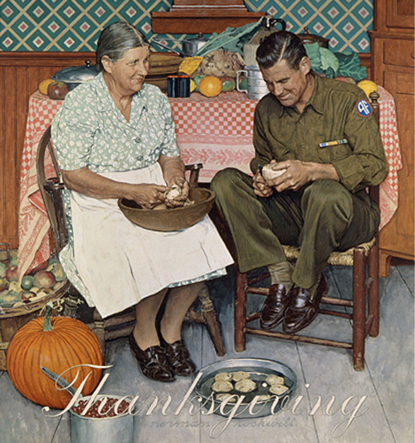 Norman Rockwell food illustration, Norman Rockwell food advertising illustration, Norman Rockwell editorial food illustration, american food Norman Rockwell illustration, hand food illustration norman rockwell, food brand advertising illustration norman rockwell, troops, soldier