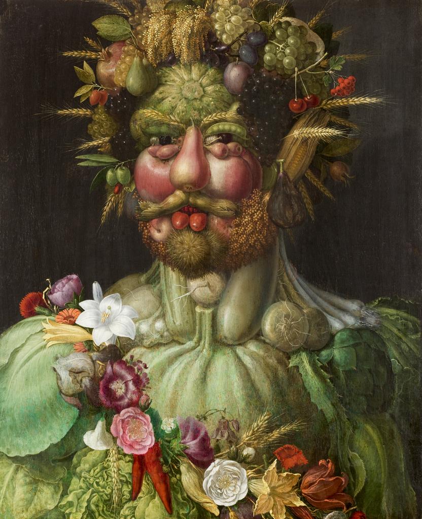 Giuseppe Arcimboldo, food still life painting, food art italian, food fine artist, Renaissance Food Paintings, fine art painter food, food painting mannerist, food photography inspirations, organic food painting, food fine arts icons, iconic food still life paintings, provocative food painting, food illustrator, food fine arts inspiration, food creative inspiration, influential food artist, Mediterranean food paintings