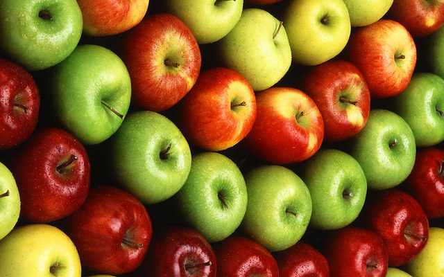 apple pattern supermarket, food photography styling