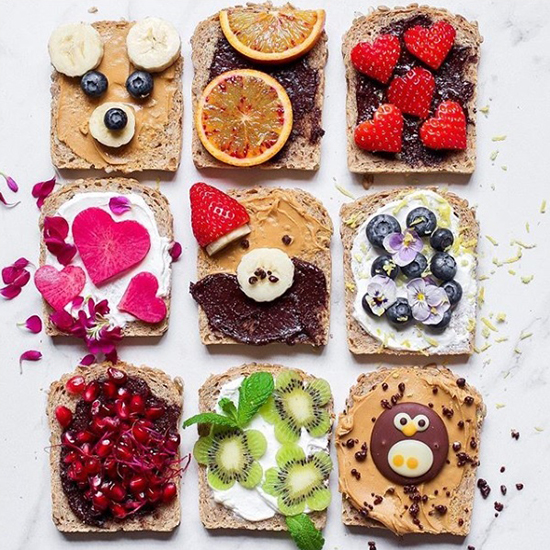 Bright Vegan Toast Food Styling