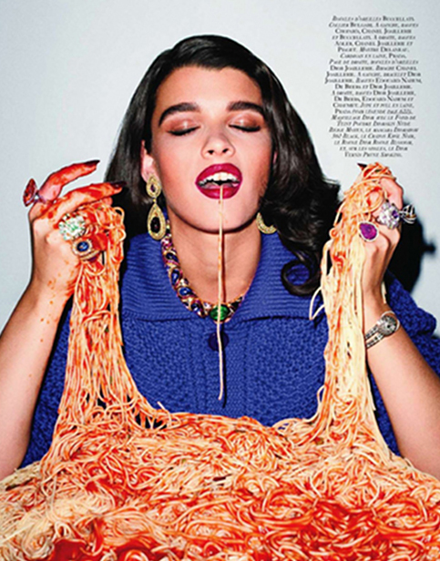 Terry Richardson Crystal Renn Food