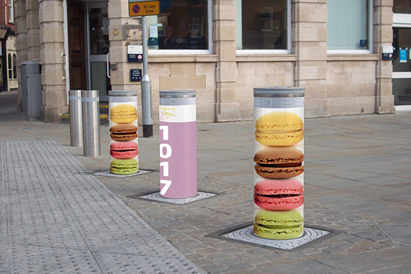 Shelf Packaging Macaroons Creative Food Jobs