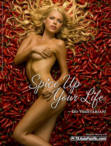 Sophie Monk Chili Peppers Creative Food Project