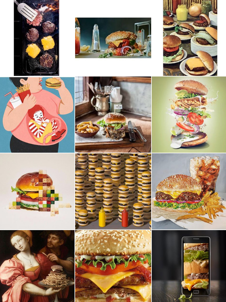 creative food subject segment hamburger, Artistic Food Subject, creative food photography, phoodecreatives instagram, phoode, food phtography critique, different styles of food photography, food photography curator, creative food styling, commercial food photogrphy, fine arts food photography, food illustration, food artists