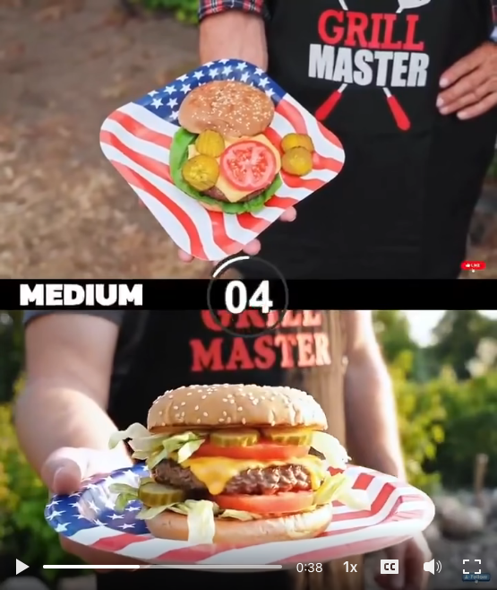 AI content marketing for food brands, Future of AI in F&B marketing 2025, AI-generated content for restaurants, AI marketing, food photography, food video, CPG marketing with AI, AI hamburger, AI burger